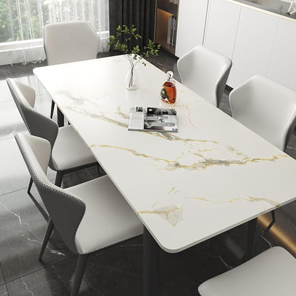 LACHEERY 24"x160" White and Gold Marble Contact Paper 24 Inch Wide Marble Peel and Stick Countertop Contact Paper Waterproof Self Adhesive Marble Peel and Stick Wallpaper for Walls Counter Tops Vinyl