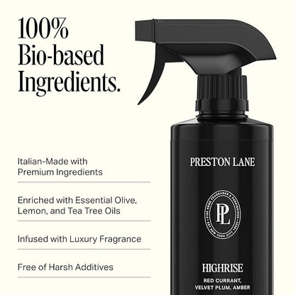 Preston Lane Luxury All-Purpose Cleaner, Highrise Scent | Bio-Based Multi-Surface Spray | Streak-Free Finish, Lifts Dirt, Smudges & Grease | Vegan & Cruelty-Free