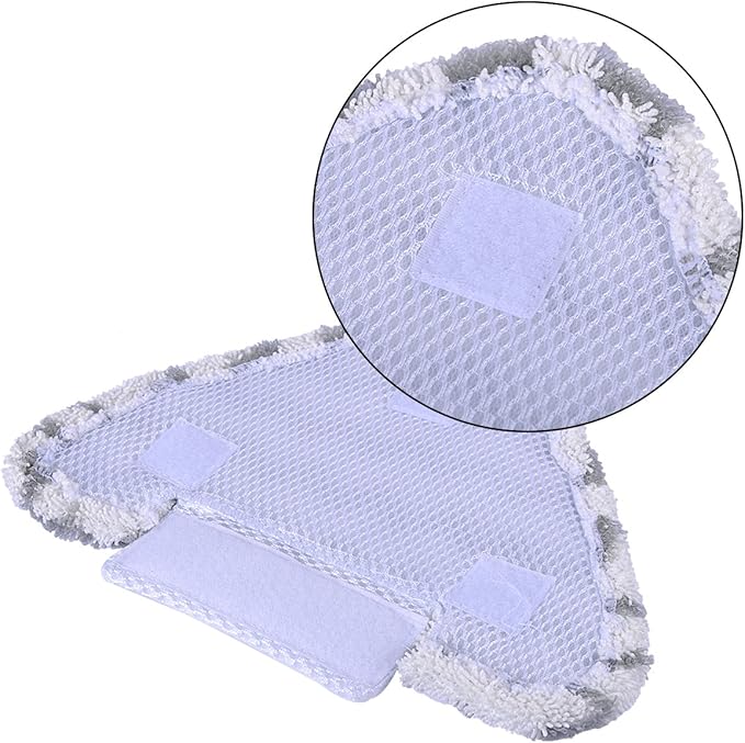 KEEPOW 3 Pack Triangle Steam Mop Pads Replacement for Shark Lift-Away S3973D S5003D S6001 S6002 S6003 3973WM S5001 S5002