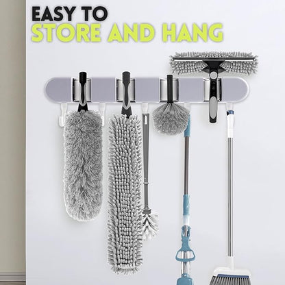 【Upgrade Anti Rotation 】 30FT High Reach Duster Kit,(18FT+6FT) Lightweight Aluminum Alloy Extension Rod,7-Piece Set,210° Steering Head Clean Various Angle,for Cleaning Ceiling,High Wall