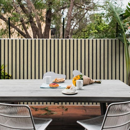 myforHD Wallpaper Peel and Stick Wood Grating Stripe Self-Adhesive Wallpaper Faux Wood Contact Paper Wood Slats Self Adhesive Wall Paper PVC Vinyl Film Removable Waterproof (Wood B, 17.3" x 118")