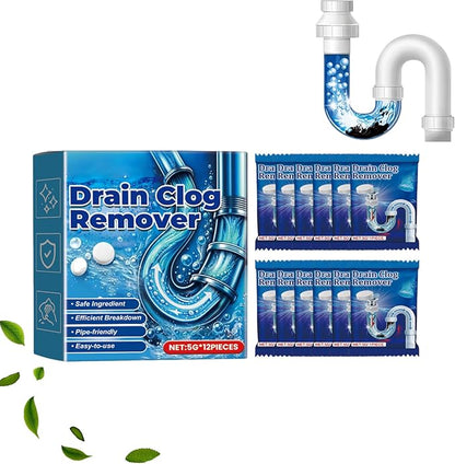 Quick-Dissolving Drain Clog Remover,Fish-Shaped Quick-Dissolving Drain Clog Remover,Sink Cleaner for Kitchen Bathroom,shower cleaner, dissolver,toilet remove (1pc)