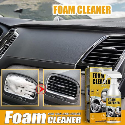 All Purpose Rinse Cleaning Spray, Multi-purpose Foam Cleaner, Car Interior Cleaners, For Leather Car House and Kitchen (1PC)