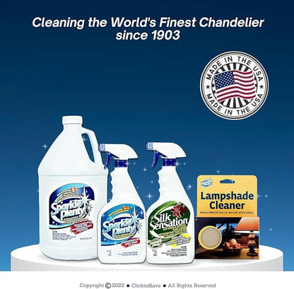 Sparkle Plenty Silk Sensation Artificial Flower & Plant Leaf Cleaner and Shine - Fake Flower Dusting Spray -Silk Plant Cleaner Spray No Wipe - Drip Dry Cleaning Supplies for Artificial Tree (1 Gallon)