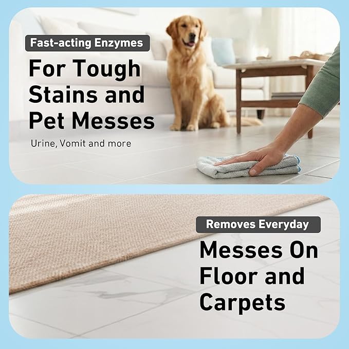 Creative Scents Multipurpose Enzyme Cleaner & Odor Remover | Deodorizer for Floor, Carpet, Drain, Pipes | Pet Urine Odor Eliminator | Enzyme Cleaner for Cat Urine & Dog Poop | Half Gallon - Original