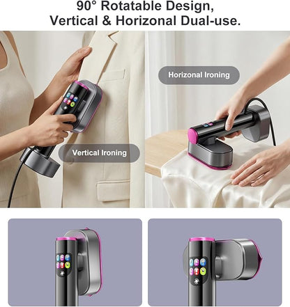 Travel steamer for Clothes,Portable Handheld Clothing Steamer,mini steam iron,190ml Big Capacity, 1200W, Strong Power, Fabric Quick Wrinkle Remover for Home, Office, Travel