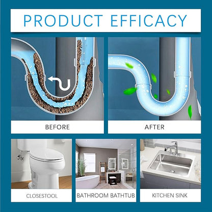 Powerful Pipe Dredging Agent,Efficient Pipe Dredging,The Unclogging Cleaner,Sink And Drain Cleaner,For Kitchen And Toilet Pipelines