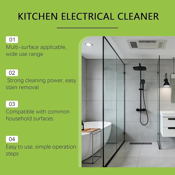 Electrolyzed Ion Kitchen Cleaner Spray, Multi-purpose Household and Kitchen Cleaning Spray, Kitchen Appliance Cleaner, Multi Purpose Cleaner for Hold, Oven, Stove, Range Hood (2 Pcs)