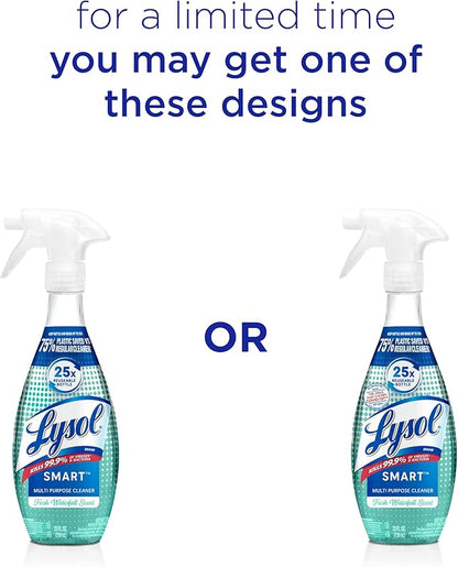 Lysol Smart Multi-Purpose Cleaner Kit, Clear, 5 Piece Set, Fresh Waterfall, 1 Count