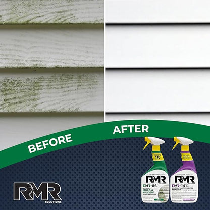 RMR Brands DIY Mold & Stain Remover Bundle, Complete Mold Killer & Mildew Prevention Kit, Disinfectant Spray, Includes 2-32 fluid ounce Bottles