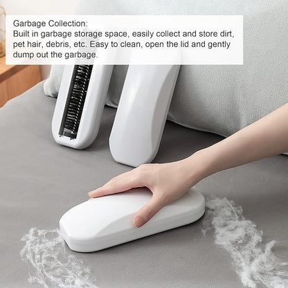 Pissente Handheld Sweeper, Reusable Handheld Crumb Sweeper Home Soft Hair Debris Collector Portable Carpet Debris Brush for Table Bed Sheet Clothes Sofa Carpet Cleaning Tool