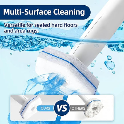40 Count Toilet Cleaner Refill Pads Compatible with Clorox ToiletWand, High-Density Disposable Toilet Brush Refills for Powerful Scrubbing