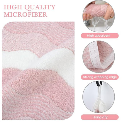 SINLAND Absorbent Coral Velvet Washcloth Ultra Soft Microfiber Face Towels 12 x 12 inch Multi-Purpose Face Cloths for Household and Sport