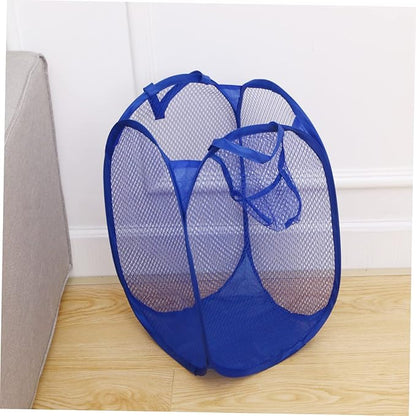 LABRIMP Laundry Basket Organizer Honeycomb Mesh Compact Foldable Laundry Hamper for Dorm