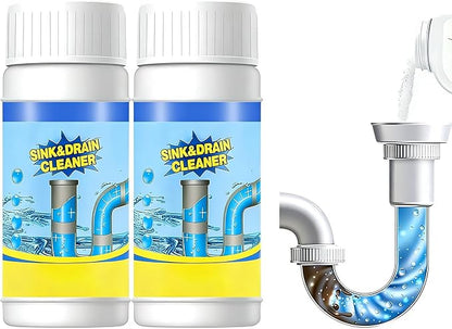 2026 New Multi-functional Sink & Drain Cleaner Powder, Quick Foaming Heavy Duty Clog Remover for Kitchen, Bathroom, Shower & Sewer Drains (1)
