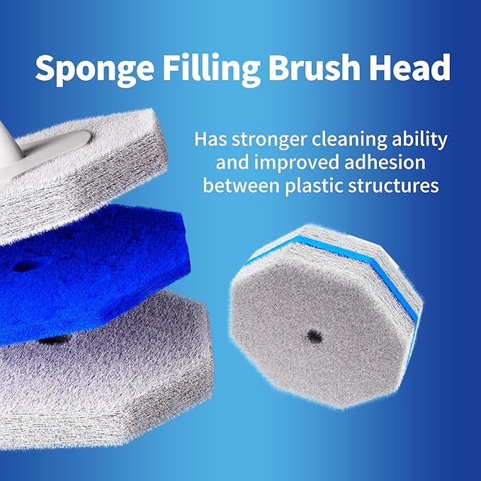 80Pcs Toilet Wand Refills for Disposable Toilet Bowl Brush Scrubber Cleaner Refill Pads,Toilet Brush Replacement Compatible Heads with Most Toilet Brushes Scrubber