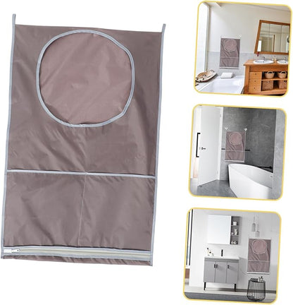 KOMBIUDA Hanging Laundry Hamper Saving Storage for Dirty Clothes Breathable Design over Door Organizer for Bathroom and Dorm Use