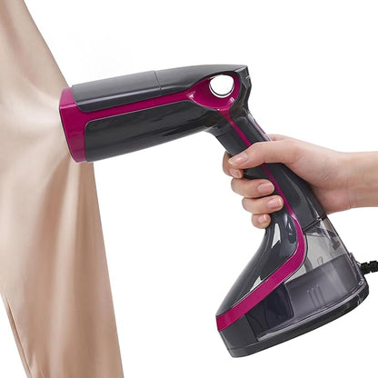 Handheld Steamer for Clothes, 5000Pa Suction Auto-Grip Vacuum Steamer & Iron for Garment Grip, Wrinkle Remove, 12 Oz Large Tank, Travel Dual Voltage