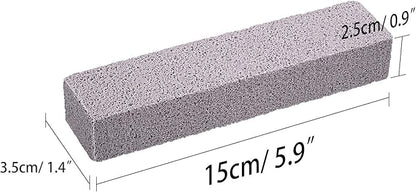 20 Pieces Pumice Stones for Cleaning - Pumice Scouring Pad, Stick Cleaner for Removing Toilet Bowl Ring, Bath, Household, Kitchen, Pool, 5.9 x 1.4 x 0.9 Inch(Gray)