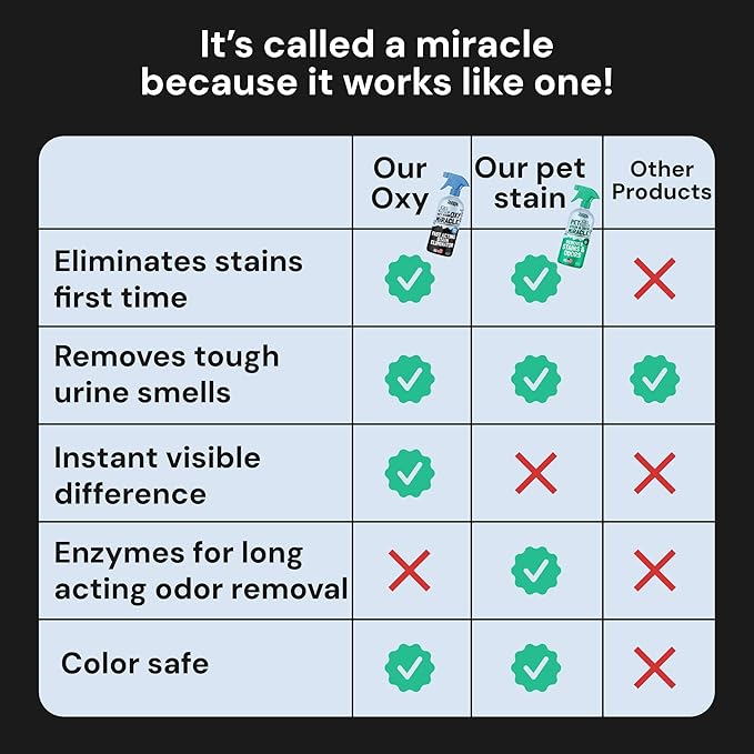 Sunny & Honey Oxy Pet Stain and Odor Eliminator - Oxygen Powered Carpet Cleaner Spray and Upholstery Cleaner - Pet Stain Remover for Rugs, Couches and Mattresses - Unscented (32 fl oz)