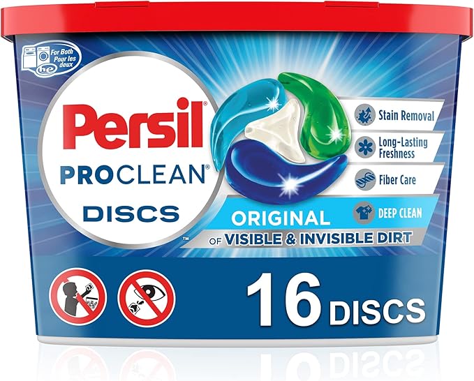 Persil Discs Laundry Detergent Pacs, Original, 16 Count