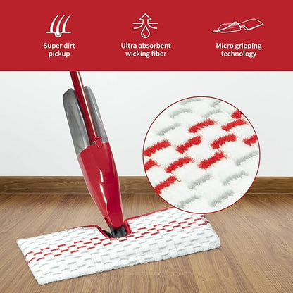 10 Pack Microfiber Spray Mop Pads Compatible with ProMist MAX Replace Head