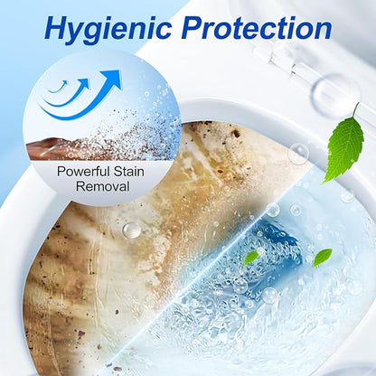 Automatic Toilet Bowl Cleaner Tablets - 50 Pack, Bleach Free, Descale & Deodorize, Septic-Safe, Continuous Cleaning with Fresh Scent, Drop-In Tank Cleaner for All Toilets get a fresher bathroom
