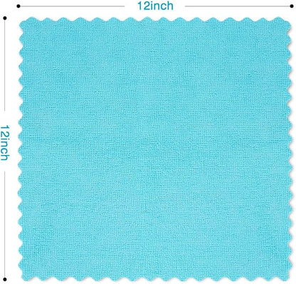 Orighty Microfiber Cleaning Cloths, Pack of 150, Highly Absorbent Cleaning Supplies, Lint Free Cloths for Multiple-use, Powerful Dust Removal Clean Rags for House, Kitchen, Car Care(12x12 inch)
