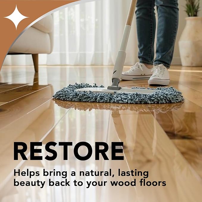 Weiman Wood Floor Polish and Restorer 32 Oz 3PC Bundle - High-Traffic Hardwood Floor, Natural Shine, Removes Scratches, Leaves Protective Layer