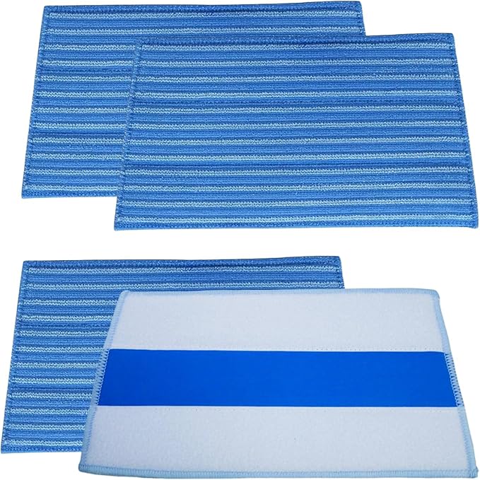 4 Pack Mop Pads Compatible with HAAN Steam Cleaning mop Reusable Microfiber Pads Replacement for HAAN FS, SI and MS Series Steamers