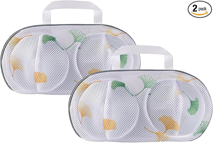 2Pcs Bra Mesh Laundry Bags for Delicates with Premium Zipper Bra Washing Bag for Laundry，Lingerie Bags for Washing Delicates underwear,integrated washing and care