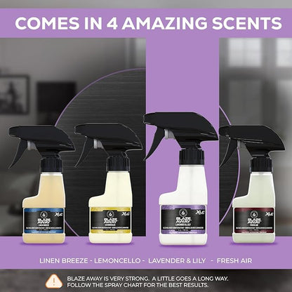Blaze Away Commercial Air Freshener & Odor Eliminator for Strong Odor - Industrial-Grade Room Spray & Room Deodorizer for Home, Car, Smoke & Pet Odors - Long-Lasting Odor Absorber, Room Fresheners