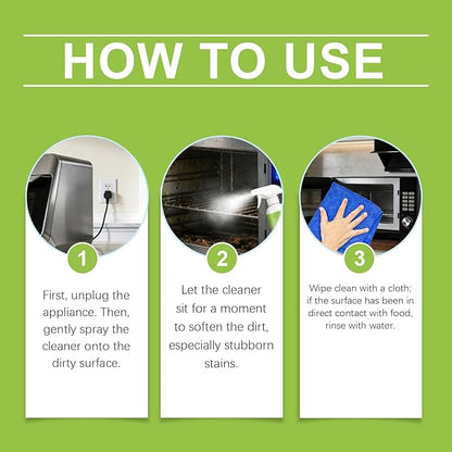 Electrolyzed Ion Kitchen Cleaner Spray, Natural Enzyme Formula to Household Appliances, Multi Purpose Cleaner for Hold, Oven, Stove, Range Hood, Easy Cleaning Household Items (2PCS)