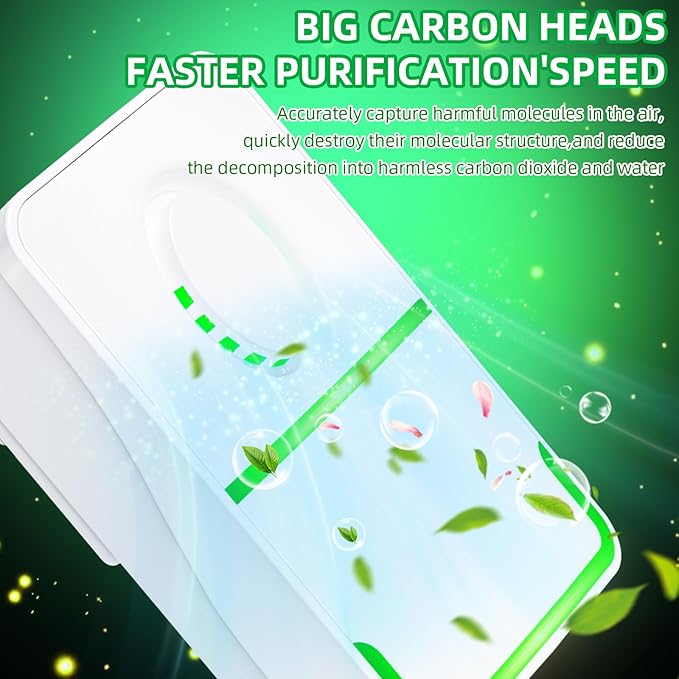 8Pack Air Ionizer Plug In Air Purifier with Negative Ion Generator,Air Ionizers for Dust Mites Plug in,Quiet Mini Air Freshener for Bedroom,Office,Basement,Air Purifiers for Odor,Pets Smell,Dust,Smoke