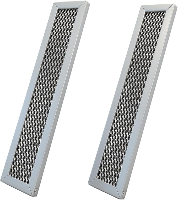 2PCS Microwave Charcoal Filters Compatible with Frigidaire FGMV17WNVFA FMV152KSA FMV152KBA FMV152KMA FMV152KQA FMV152KWA