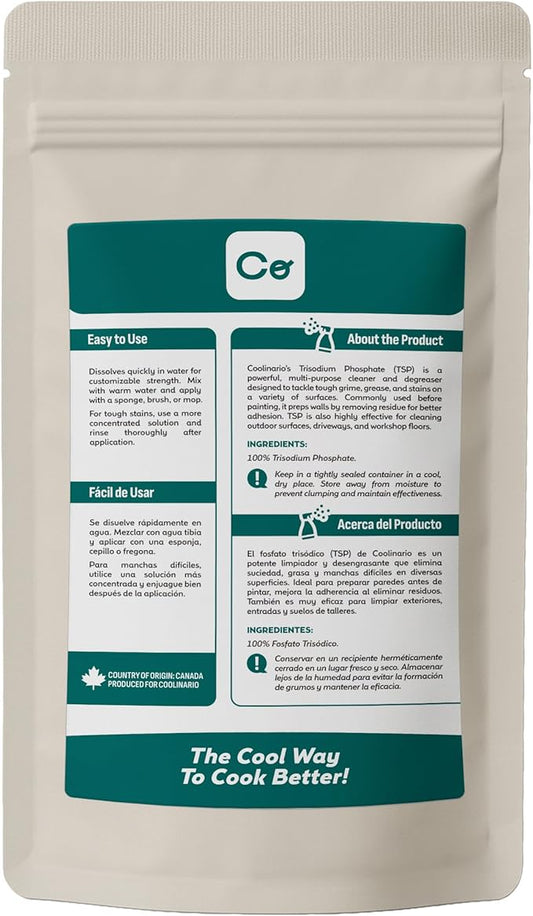 Trisodium Phosphate - TSP Cleaner (1 LB) Heavy-Duty Cleaner & Degreaser for Walls, Floors & Outdoor Surfaces | Removes Grease, Dirt & Stains | Ideal for Home & Industrial Use