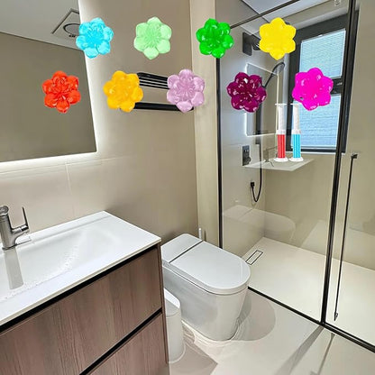 Toilet Gel Stamps, 126 Stamps 9 Kinds of Mix Scent Toilet Bowl Cleaner Gel, Long-Lasting Flowers Shaped Bathroom Freshener, Keeping Toilet Fresh Fragrant and Clean