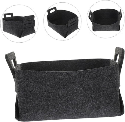 Luxshiny Foldable Laundry Basket with Handles Capacity Clothes Hamper for Bathroom Nursery Bedroom and Laundry Storage Organizer Sturdy and Space Saving Design Deep Gray