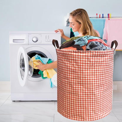 Collapsible Laundry Basket in Bedroom Waterproof Laundry Hamper in Bathroom Large Laundry Bag in College Dormitory Cloakroom Livingroom Nursery Toy Bin (Laundry Baskets-Bathroom-017)