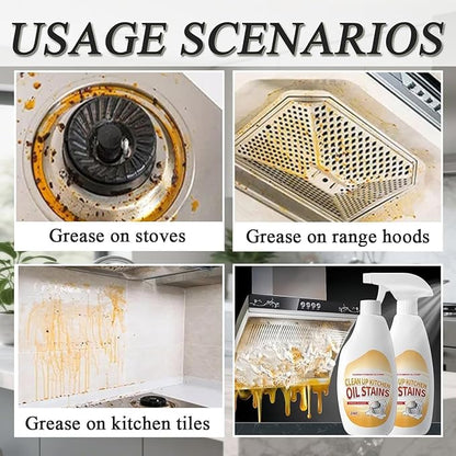 Heavy Duty Degreaser, 2026 Kitchen Heavy Duty Cleaner Spray Portable Degreasing Spray, All-Purpose Kitchen Pots and Pan Cleaner for Appliances Countertops Range Hoods (1)