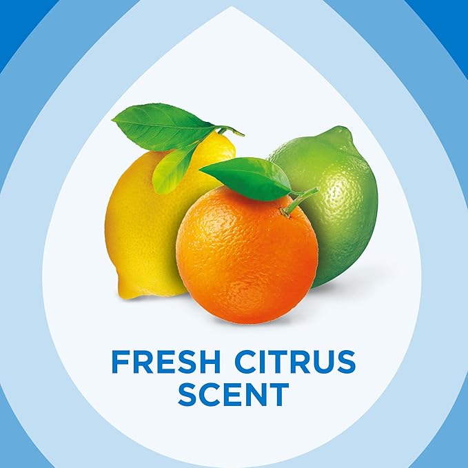 Pledge Antibacterial Multisurface Cleaner Spray, Wood Furniture, Stainless Steel, and Electronics Cleaner, Sanitizes as Cleans, Remove Dust and Messes - Fresh Citrus Scent, 9.7oz