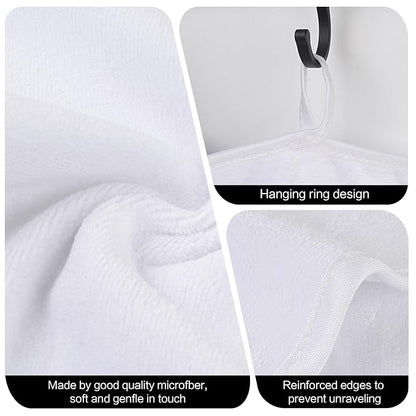 SINLAND Microfiber Facial Cloths Fast Drying Washcloth 8inch x 8inch Absorbent Face Wash Cloth Soft Makeup Remover Cloths