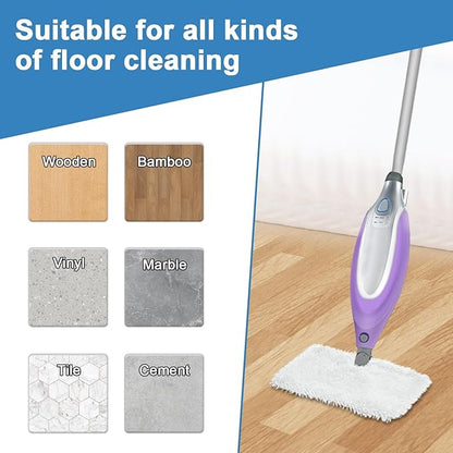 3 Pack Steam Pocket Mop Replacement Pads for Shark S3501 S3601 S3550 S3901 S3801 S2901 S2902 S3501S S3601C SE450 S3901D S3455K,Microfiber Steam Mop Pad Replacement,Reusable Mop Pads for Floor Cleaning