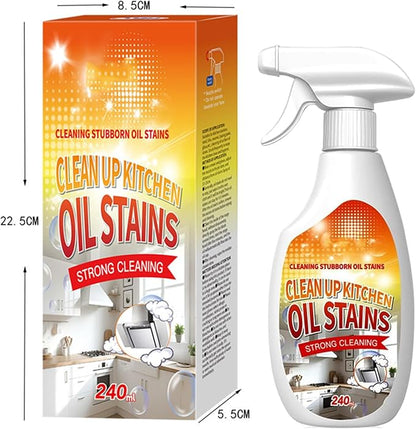 Upgrade Kitchen Cleaner, Clean Up Kitchen Oil Stains Spray, Multi-purpose Oils Stain Cleaner, Clean Up Kitchens Oil Stains(240ml/8.45oz)