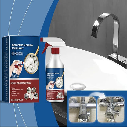 Power Foam Bathroom Cleaner Spray - No-Scrub Stain Remover for Tiles, Grout & Surfaces | Safe on Finishes | Eliminates Soap Scum, Limescale & Odors Household Wall Multi-Functional Cleaner 4oz