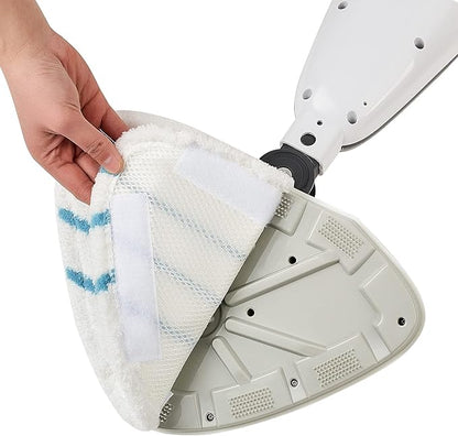 4 Pack Reusable Mop Pads Compatible with True & Tidy STM-500, STM-700 Steam Mops, Refills for Turonic ST3 Steam Mop Microfiber Washable Pads, Cloths for Floor Cleaning, Scrubbing and Floor Caring