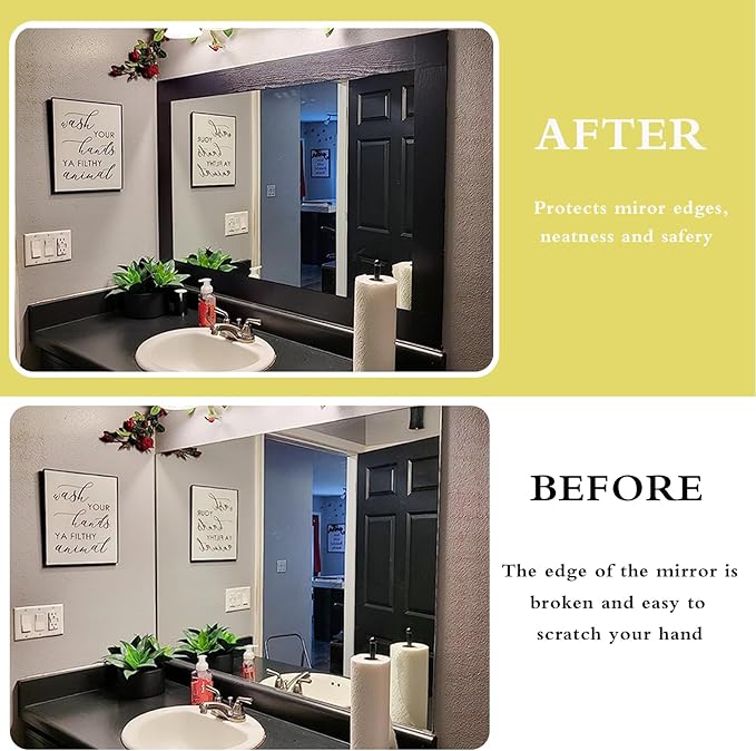 Teemall 10M Black Wood Grain Removable PVC Waterproof Border Wall Decor Removable Self Adhesive Kitchen Bathroom Tiles Sticker Wallpaper 4.2x390 (Black, 4" x 390")