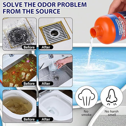 Pipeline Dredging Agent,Pipe Dredge Drain Cleaner,Sink Drains Hair Clog Remover Cleaner,Toilet Unclogger Heavy Duty,Bathroom Shower Pipeline Dredging Agent,Unclog Clogged Drain（500ml）