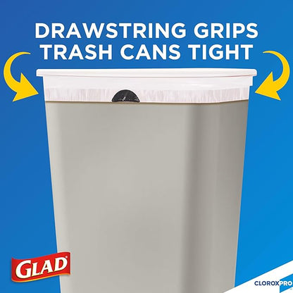 CloroxPro Glad ForceFlex Tall Drawstring Trash Bags,13 Gal,100 Ct (Pack May Vary),(Pack of 4)