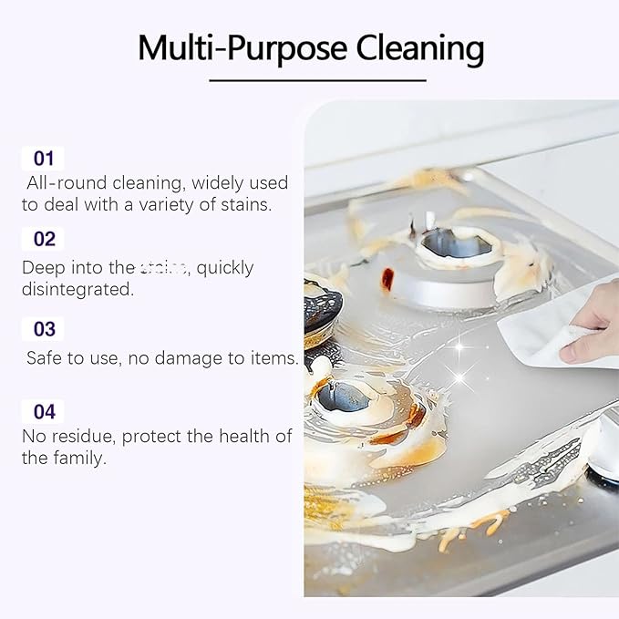 Multi-Surface Cleaner Spray All-Purpose Cleaning System with Concentrated Tablets Effective Oven & Kitchen Degreaser, Reusable Bottle for Home Bathroom & Grill 12 Tablets (2pcs)